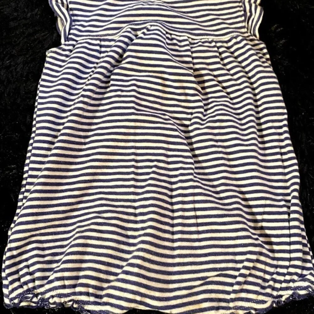 Carter's Girl Stripe Applique Floral Onesie